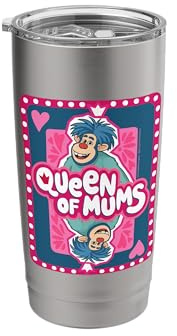 Friends. Queen of Mums Vaso térmico de acero inoxidable de doble pared