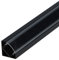 Set: LED Profil, 100cm Profil LED 45° für LED Streifen, Aluminium led Profil LT3 + Abdeckung (Schwarz, Transparent)