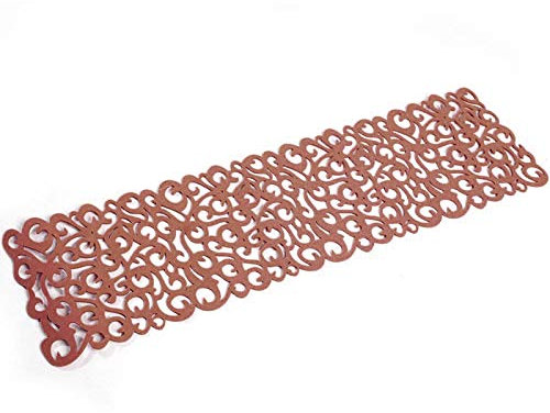 FTVOGUE 7 Farben Rechteck Hohl Filz Tischläufer Tischdecke Mats Platzdeckchen Haushalt Dekorationen, 10.187,9 cm Kaffee