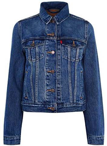 Levi's Women's Perfect Graphic Tee Straight, Boyfriend Jeans, Blue (Montgomery Baked 0074)