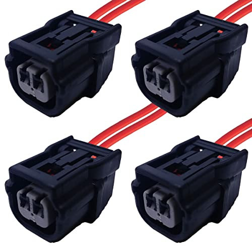Presa di ricambio per auto – Ugello di iniezione benzina – SUMITOMO 2 pin (4 x FEMALE) con cavo per auto moto scooter quad