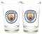 TFS Manchester City FC Shot Glasses 2pk Official Licensed Product