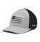 Columbia Unisex Tree Flag Mesh Ball Cap Baseballkappe, Grau meliert/Schwarz, L-XL