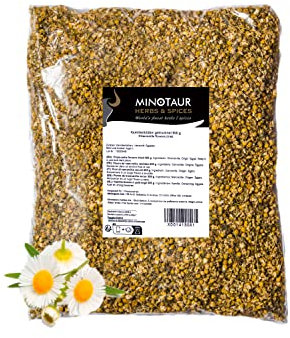 Minotaur Herbs | Auténticas flores de manzanilla secas | 2 x 500 g (1 Kg) | Té de manzanilla