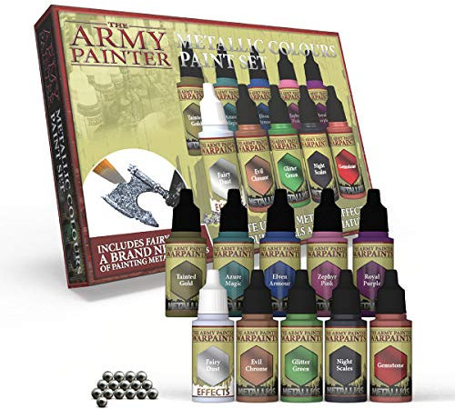 The Army Painter WP8048 Army Painter | Metallic Colours Paint Set | 10 peintures acryliques pour collecteurs dans Wargames Miniature Model Painting