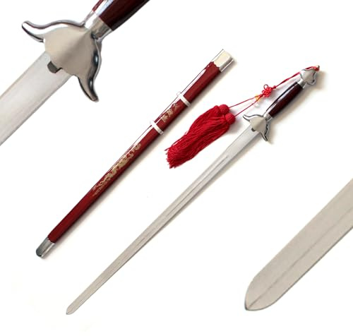 DEPICE Jian semiflexibel schwingend - Tai Chi Taiji Schwert - 450 g / 94 cm (Klinge 72 cm / 30), silber