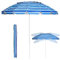RELAX4LIFE Sombrilla de Jardín Desmontable Φ245cm con Ángulo Ajustable y Protección Solar UPF 50+, Sombrilla de Mercado Impermeable con Bolsa de Transporte para Jardín y Playa, Sin Base, Azul Marino