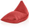 Green Bean Sitzsack Triangle 150x100x100cm mit 220 Liter EPS-Perlen Füllung - Kuschelig Weich Waschbar - Drinnen Stoff Bodenkissen Liegekissen Sitzkissen - Rot