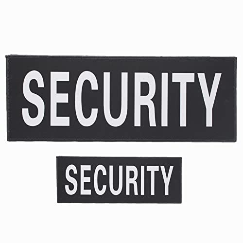 Security Patchs Reflektierende Klettverschluss Polizei Abnehmbarer Klettverschluss Für Militärische Taktische Benutzerdefinierte Jackenwesten Rucksäcke (1 Klein + 1 Groß)