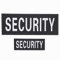 Security Patchs Reflektierende Klettverschluss Polizei Abnehmbarer Klettverschluss Für Militärische Taktische Benutzerdefinierte Jackenwesten Rucksäcke (1 Klein + 1 Groß)