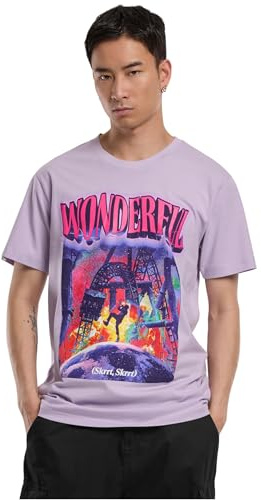 Mister Tee Herren T-Shirt Wonderful Tee Lilac XS
