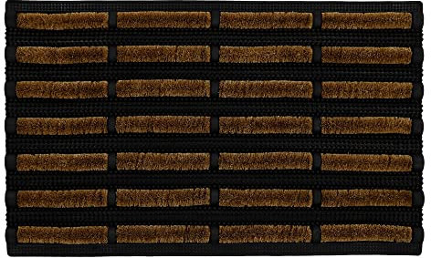 JVL Nimbus Rubber Coir Tuffscrape Doormat, 45x75cm