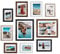 Giftgarden 10er Bilderrahmen Set Verschiedene Größen und Farben, Multi Bilderrahmen Collage 10x15 cm(4 Stück), 13x18 cm(4 Stück), 20x25 cm(2 Stück), Mehrfarbig Fotorahmen mit Passepartout