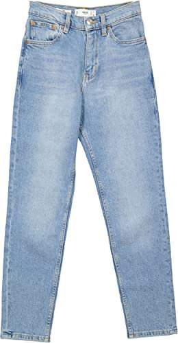 Mango Damen Comfort Ankle High Waist Jeans Gr. 32 blau