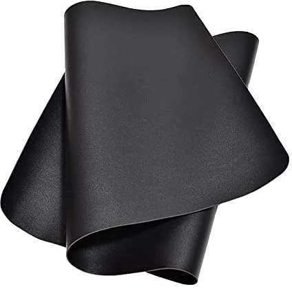 moaupr Tischunterlage, Schreibtischunterlage Multifunktionale Doppelseitig PU-Leder Laptop Tischunterlage wasserdichte Schreibunterlage Für Büro Doppelseitig Schwarz + Schwarz 60x90cm/23.62x35.43in