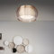 Lightbox moderne Glamour Deckenlampe - schicke Deckenleuchte - 26 cm Höhe - Ø 50 cm - 2 x E27 Fassung - max. 30 W - aus Metall/Glas in Bronzefarben/Chromfarben