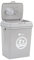 Taylor & Brown 40L/15KG Airtight Pet Food Storage Container Flip Top Locking System With Integrated Scoop Plastic Birds Pet Dog Cat Animal Dry Food Dispenser Bin, Grey