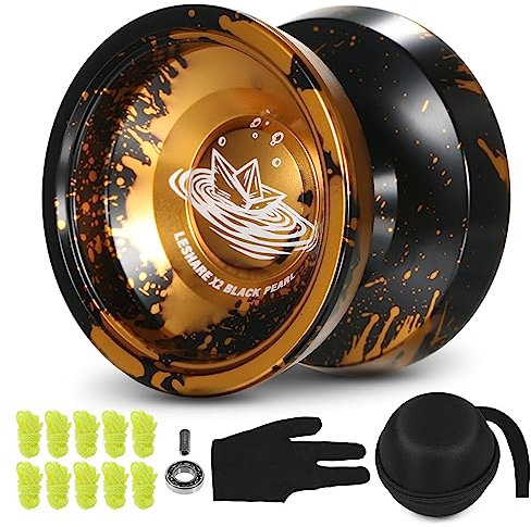 JoJo,KOCAN Aluminium-Yo-Yo-Ball,Wettkampf-Yo-Yo-Geschenk mit Tragschnüren,Handschuh und Aufbewahrungskoffer