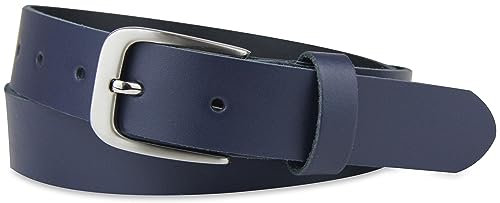Frentree Ledergürtel MADE IN GERMANY, Gürtel für Damen und Herren, 3 cm breit, Navy