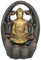 Grande Fontaine LED d'intérieur SHAGSHAG - H38 cm - Grand Bouddha doré - Objet décoratif LED - ARUM