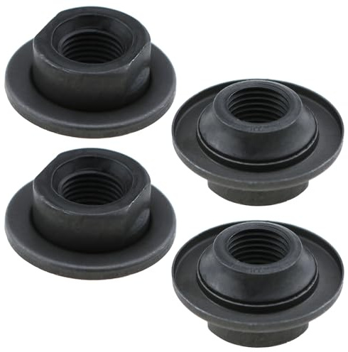 LUORNG 4PCS Dado Ruota Dado Della Bicicletta Asse Posteriore Ingranaggio Nero Mountain Bicicletta Asse Dado Fit Ruota Della Bicicletta Hub Mount