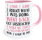 I Came I Saw I Forgot Mug,Funny Mugs for Women,Humour Quote Mug,Novelty Gifts for Office/Friends/Dad/Mum,Pink & White Ceramic Cup for Coffee/Tea/Milk