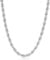Luxury Silver Luster - 8mm Premium Gold-Plated Rope Chain Necklace - 30 Inches, Replica of High-End Silver Chains, Crafted with Exquisite Detailing - Bling King London