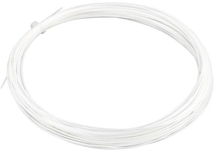 OTOTEC 1 Pz 10 M 0,7 Mm di Diametro del Filo Corda da Badminton Nylon Ad Alta Flessibilità Badmintonsaite Compatibile con YONEX BG Exbolt 65 (Bianco)