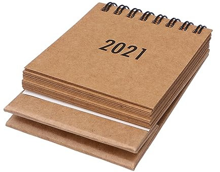 Generisch 2021 Staffelei-Tischkalender Desktop-Standkalender Flip-Kalender-Planer 2020 persönlicher kalender tischkalender basteln Mini-Tischkalender Schreibtischnotizen fürs Büro Papier