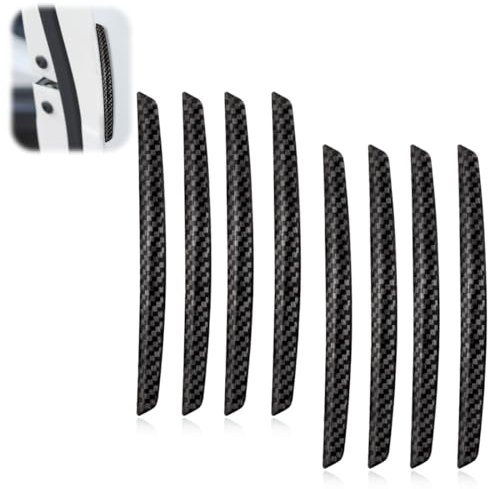 FENQURO 8 Pezzi Paracolpi Portiere Auto Proteggi Portiere, Fibra di Carbonio Auto Car Door Bump Protector Sticker, Dispositivi di Protezione per Bordi Della Portiera dell’auto per Porte Auto, Garage