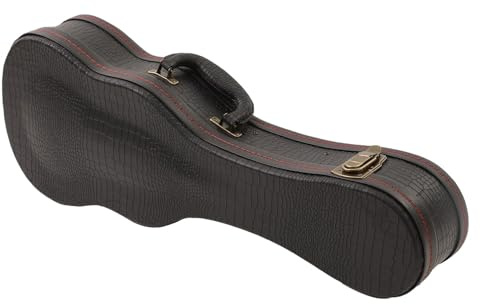 Harilla Ukulele Hard Case, Ukulele -Tasche, PU - - -Tragbare wasserdichte Ukulele -Gig -Tasche mit Carry Griff, Black 23inch