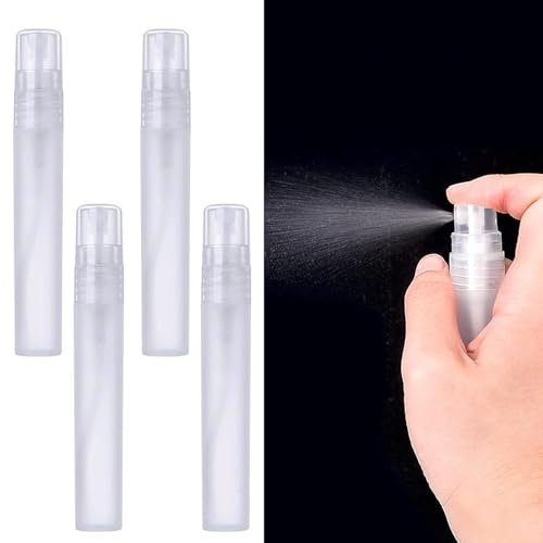 Ezranova 5Pcs Small Spray Bottle,10ml Mini Spray Bottle Portable Perfume Bottle Refillable Spray Empty Fine Mist Travel Bottles Set for Personal Beauty Care Cosmetic Makeup