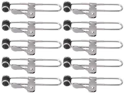 Lot de 10 Serre-Joints à Levier en Acier Inoxydable pour Plafond Suspendu, Fixations Multifonctions pour carrelage, pour l'installation et l'alignement des grilles de Plafond.