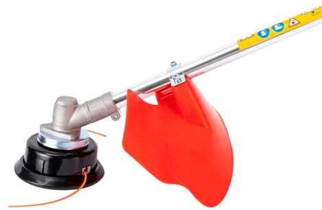 52cc Profi Benzin Motorsense Rasentrimmer, Rückentragbare Freischneider Strummer 4in1, Benzin Trimmer Set Garden Tool