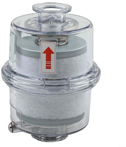 Oil Mist Filter for Vacuum, KF25/KF40 Quick-Release Flange, High-Strength Transparent Shell, 95% Filtration Efficiency, Industrial Use(for KF-25(A))