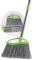 GLOYY Heavy-Duty 145cm Broom with Adjustable Handle, Green, Nylon Bristles for Hard Floor