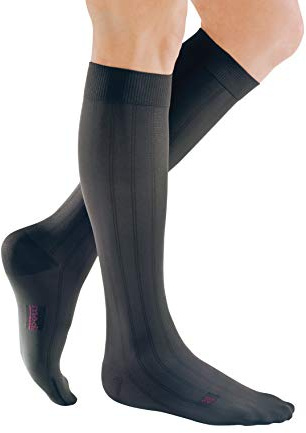 medi mediven for men - Kompressionsstrümpfe für Herren | Kniestrümpfe | CCL2 | Anthrazit | Größe II | Normal | Hergestellt aus Hightech-Fasern | Mit Clima Comfort & Clima Fresh