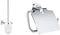GROHE Bau Cosmopolitan| Badaccessoires - Toilettenbürstengarnitur | 40463001 & Essentials Badaccessoires WC-Papierhalter, chrom, 40367001