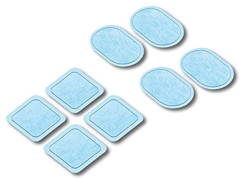 Beurer EM 22 Gel-Pads inkl. Batterien, Nachkaufset mit 8 selbsthaftenden Gel-Pads und 3 Batterien (3V Batterie CR2032) zur Verwendung mit EM 22 Muscle Booster