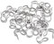sourcing map Packung mit 30 Kugelketten Verbinder 2mm 2,4mm Doppelring Stil Link Edelstahl Schleife Verbindung