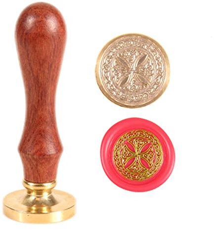 Wachssiegel Stempel Keltisch Carolingian Kreuz Keltischer Knoten Triquetras Symbol Spirituelles Keltisches Christliches Kreuz Weihnachten Siegelwachs Stempel Kreuz Triquetras für Xmas Party