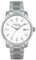 Breil Uhr Herren Caliber Ziffernblatt Weiss Bewegung NUR Zeit Quartz e Bracelet Stahl Silber EW0646