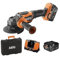 Smerigliatrice AEG - BEWS18-125BLPX2-502C - 18V Brushless - 125mm - 2 batterie 5,0Ah - Caricabatterie