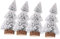ANDRESLAD 4 Stück Weihnachtsdeko Kleine Weihnachtsbäume Miniatur-weihnachtsbäume Weihnachtsverzierung Mini-weihnachtsbäume Minibäume Zum Basteln Miniaturbäume Beflockung
