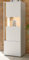 Furn.Design Vitrine Vitrinenschrank in Eiche Wotan Holz und weiß modern Hochschrank Wohnzimmer Geschirrschrank mit Glas 50 x 155 cm Center (Vitrine 2)