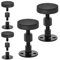 PTJJXA 4 Stück Abstandshalter Wand 47-64mm, Anti Shake Bettrahmen, Kopfteil Stabilisator, Verstellbares Bettgestell, Bett Wand Stopper für Betten, Schränke, Sofas, Schwarz (B)