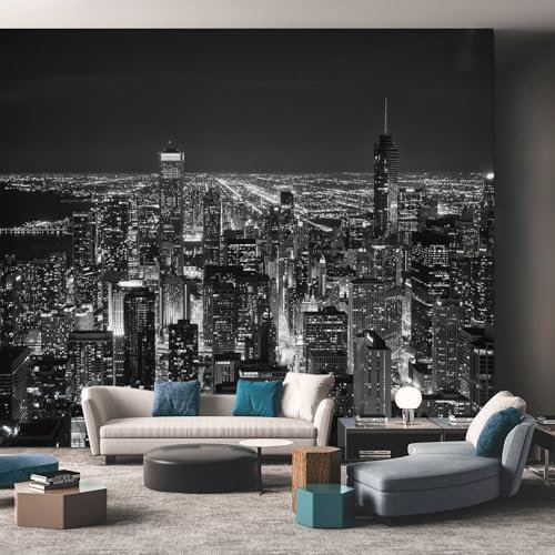 Generisch Fototapete Vlies Tapete New York 3D Fototapeten Vliestapete Tapeten Moderne Wandtapete, Wohnzimmer, Flur, TV Hintergrund Wandtapete Poster Bilder Wand Deko, 450 x 315cm (B×H) &KUM471