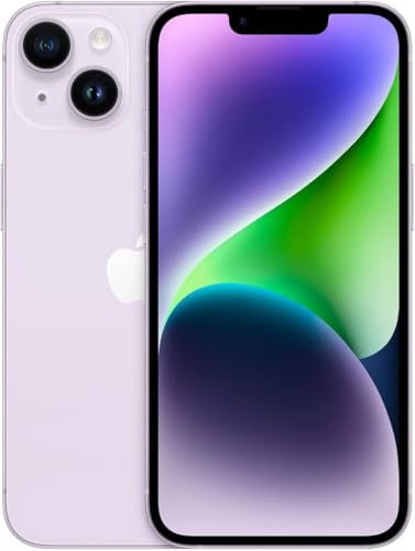 Generico iPhone 14 128GB - (Refurbished) – 6.7 Super Retina XDR Display, A15 Bionic Chip, 12MP Dual Camera, 4K Dolby Vision, 5G Connectivity – iPhone 14 Unlocked, iPhone 14 Renewed (Purple, 128GB)