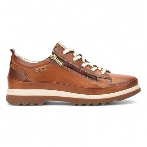 Infinity Women’s Leather Lace Up Trainers Sneakers - Vigo