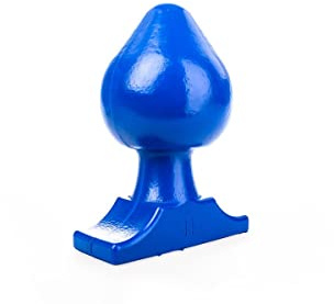 All Black Analplug The Ball XXXL ca.19x11,0cm Buttplug in Kugelform (Blau/Blue)